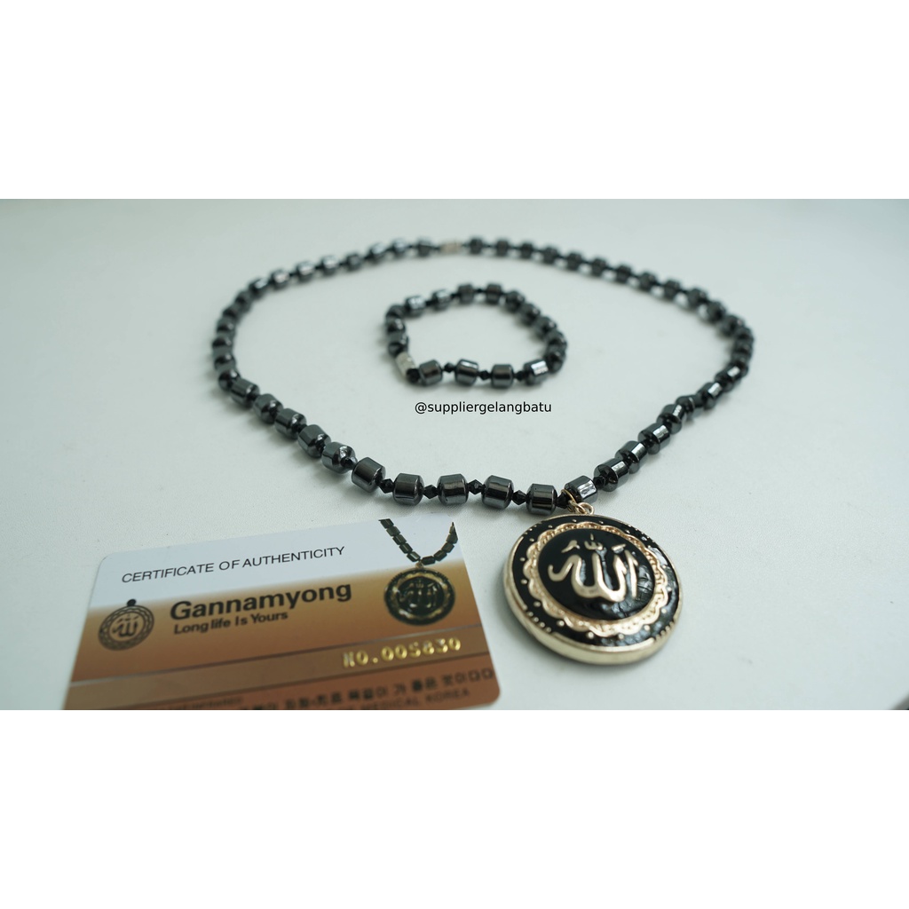 PROMO Kalung magnetic LAFAZ GOLD kait GANNAMYONG sertifikat ktp brosur