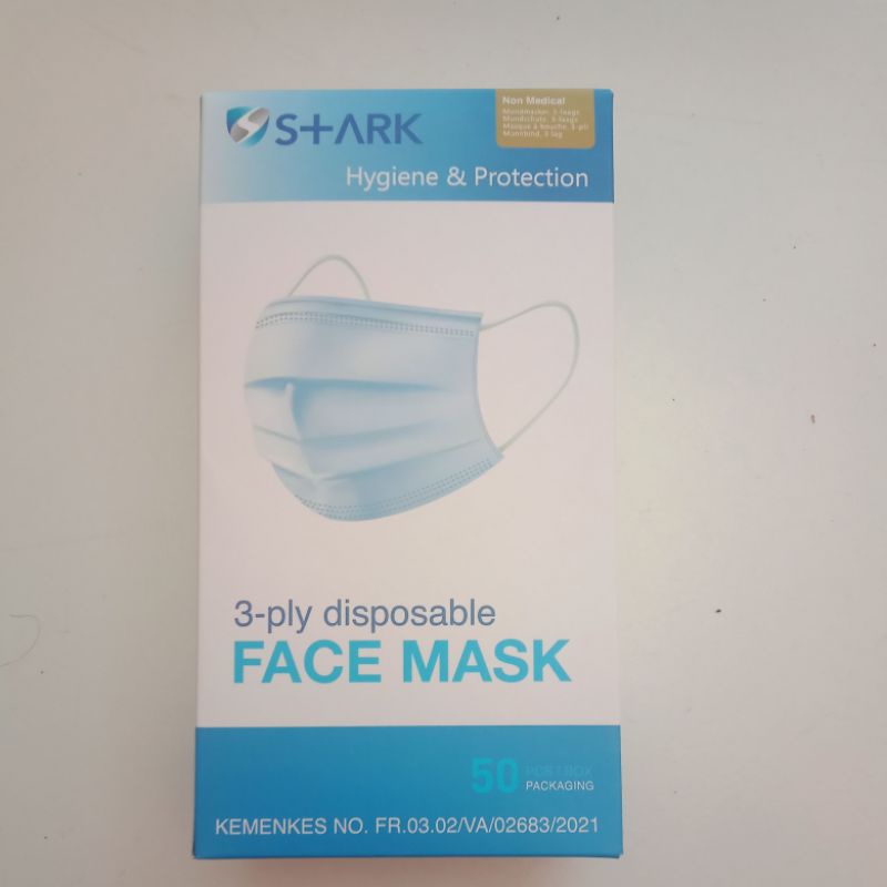 Masker 3ply stark hygiene & Protection 50pcs