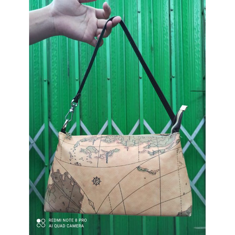 Tas PETA MAP preloved shoulder bag