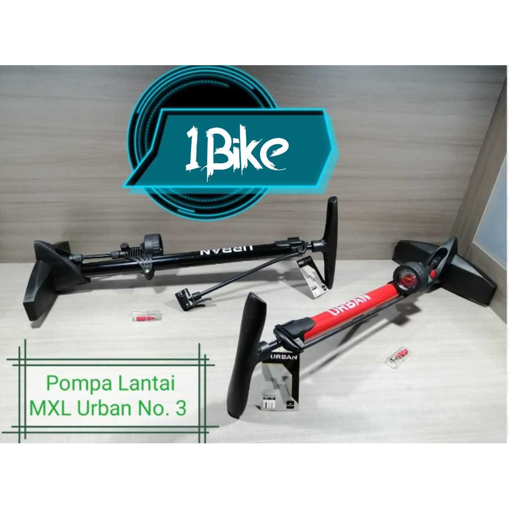 Pompa Lantai MXL Urban Besi Plus Indikator Tekanan