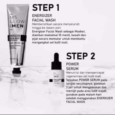 Ms Glow For Men Skincare Pria Paket Complete | Ms Glow For Men Paket Basic | Facial Wash For Men