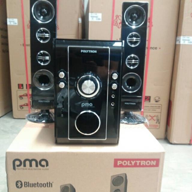 SPEAKER POLYTRON PMA 9506 BLUETOOTH USB KARAOKE RADIO SUPER BASS PMA9506