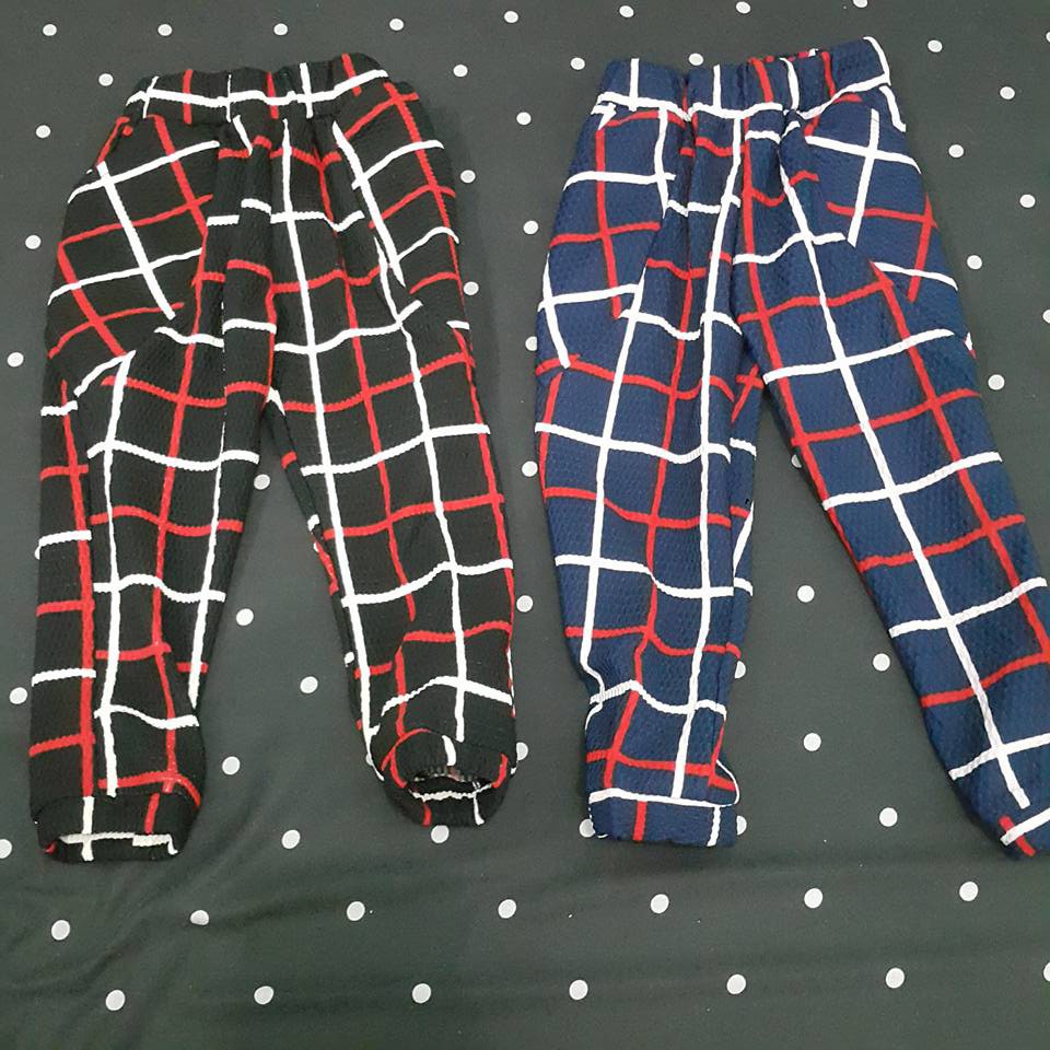 Celana Lokal Anak Perempuan - JOGER KOTAK hitam