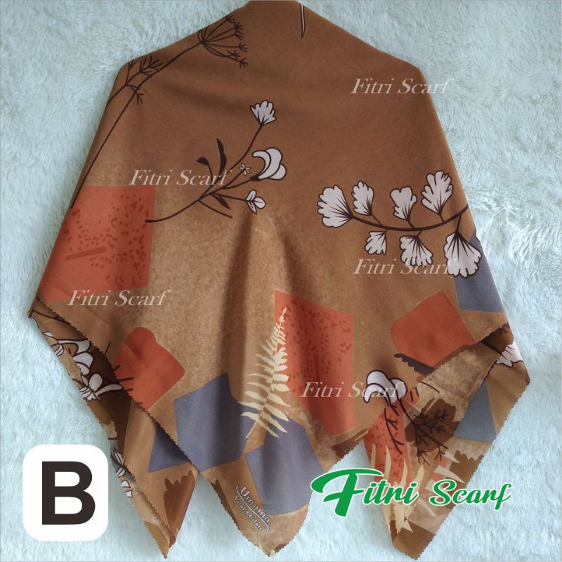 Jilbab PILIH WARNA PILIH MOTIF UMAMA LASER Hijab Kerudung Krudung Segi Empat Motif MULAN D4 119-B