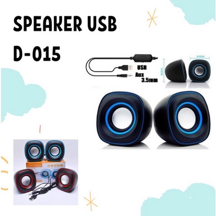 Speaker USB D-015 Mini Multimedia for PC Komputer Laptop