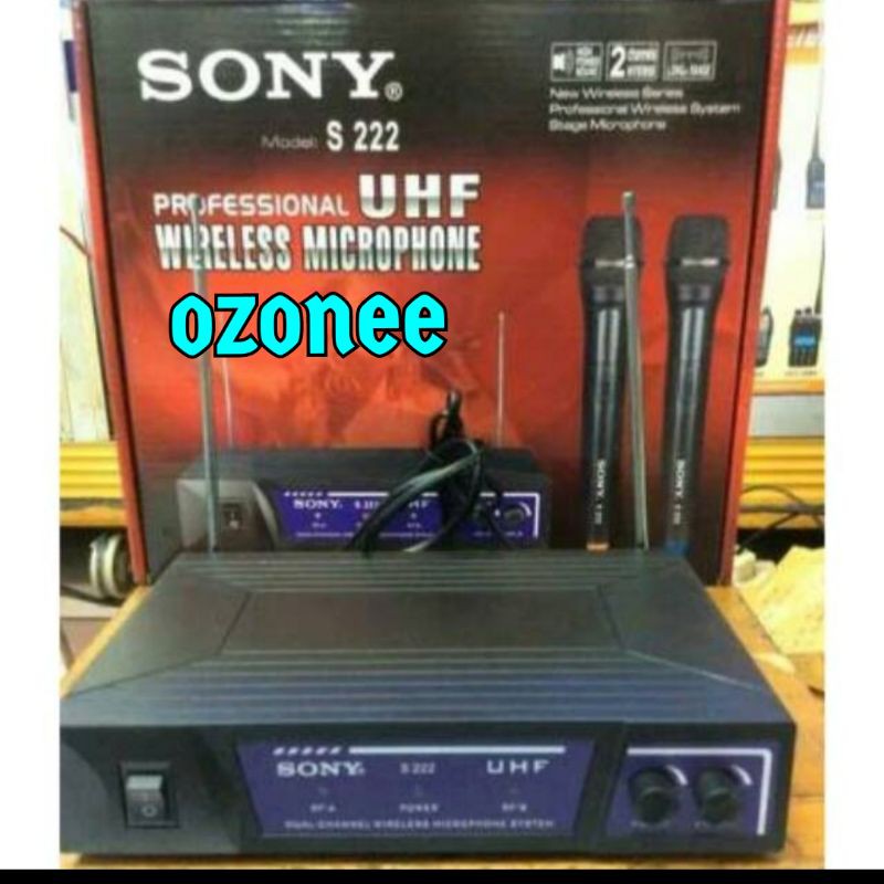 MIC WIRELESS SONY S 222 MICROPHONE SONY S222 HANDHELD