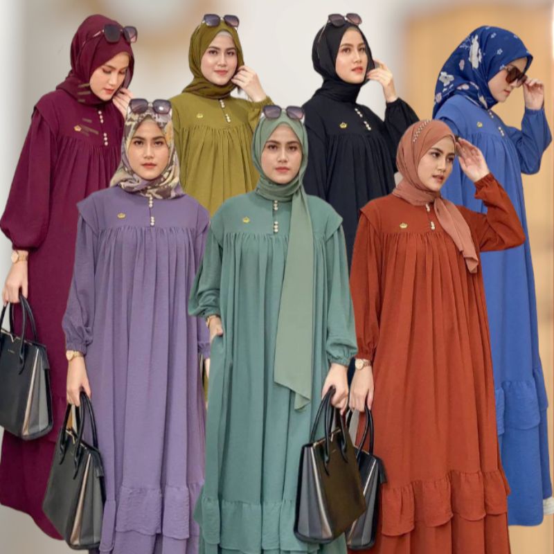 NEW KALA DRESS | BAJU WANITA | DRESS CRINKLE AIRFLOW | DRESS VIRAL | DRESS KEKINIAN | DRESS MUSLIMAH