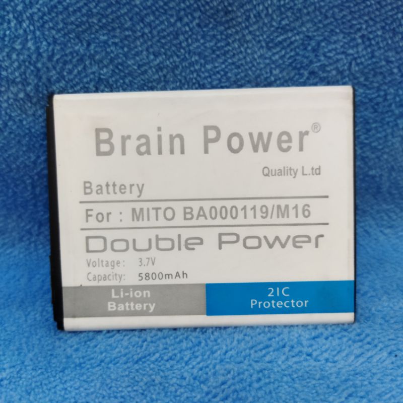 baterai batre Mito BA000119/M16 double power