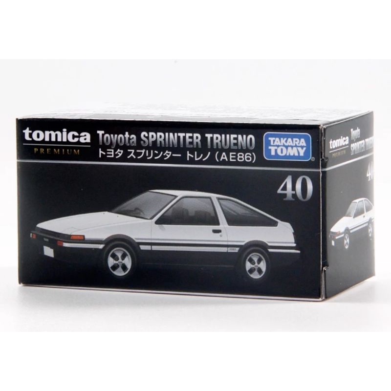 Tomica Premium 40 Toyota Sprinter Trueno White Toyota AE86 Initial D TAKARA TOMY Original