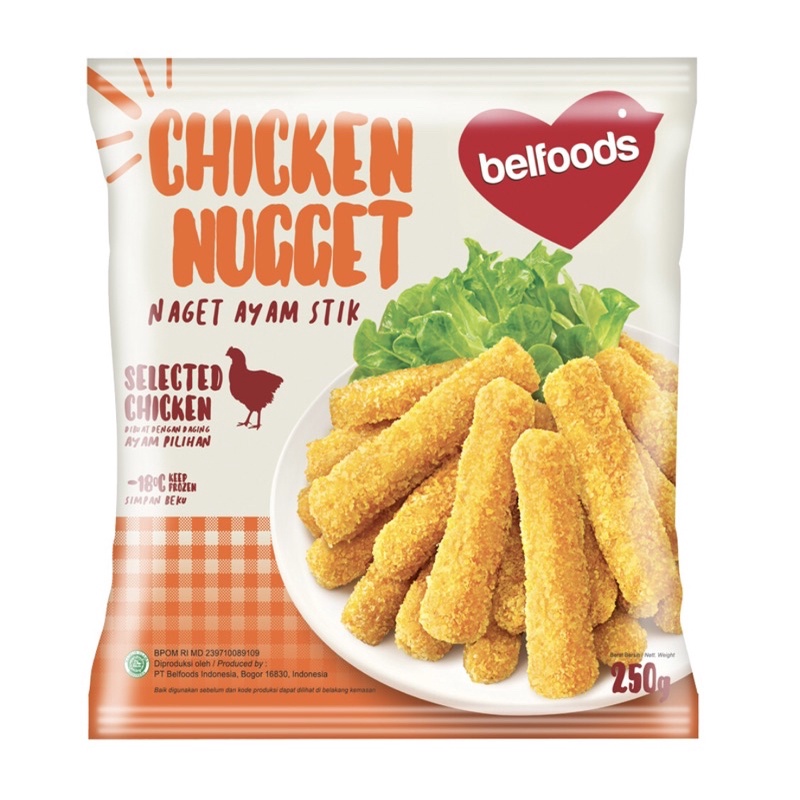 Jual Belfoods Chicken Nugget Stick 250g | Shopee Indonesia