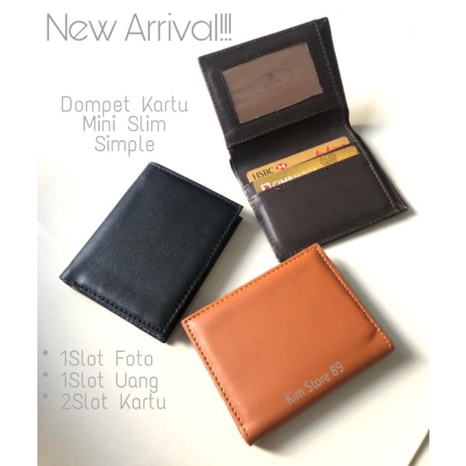 Dompet Kartu Card Holder Pria Wanita Mini Slim Simple Murah Meriah