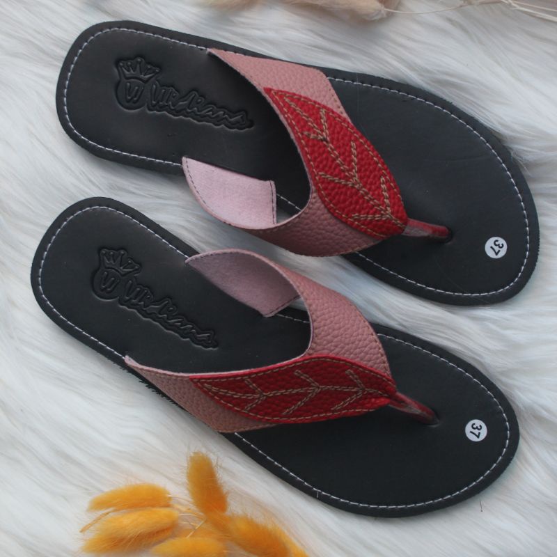 Sandal Wanita Kulit Jeruk Papirut Almera Terbaru Kekinian Bisa COD