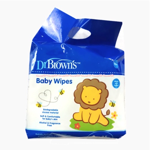 Dr Brown's Baby Wipes Xylitol Antibacterial 4x25gr Tisu Basah Bayi Dr Browns Drbrown's Anti Bacteria Tissue Basah Wipe