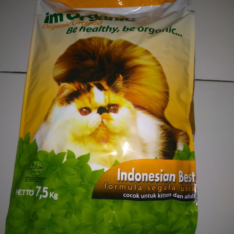 Makanan Kucing Im Organic Indonesian best 7.5Kg KHUSUS EKSPEDISI