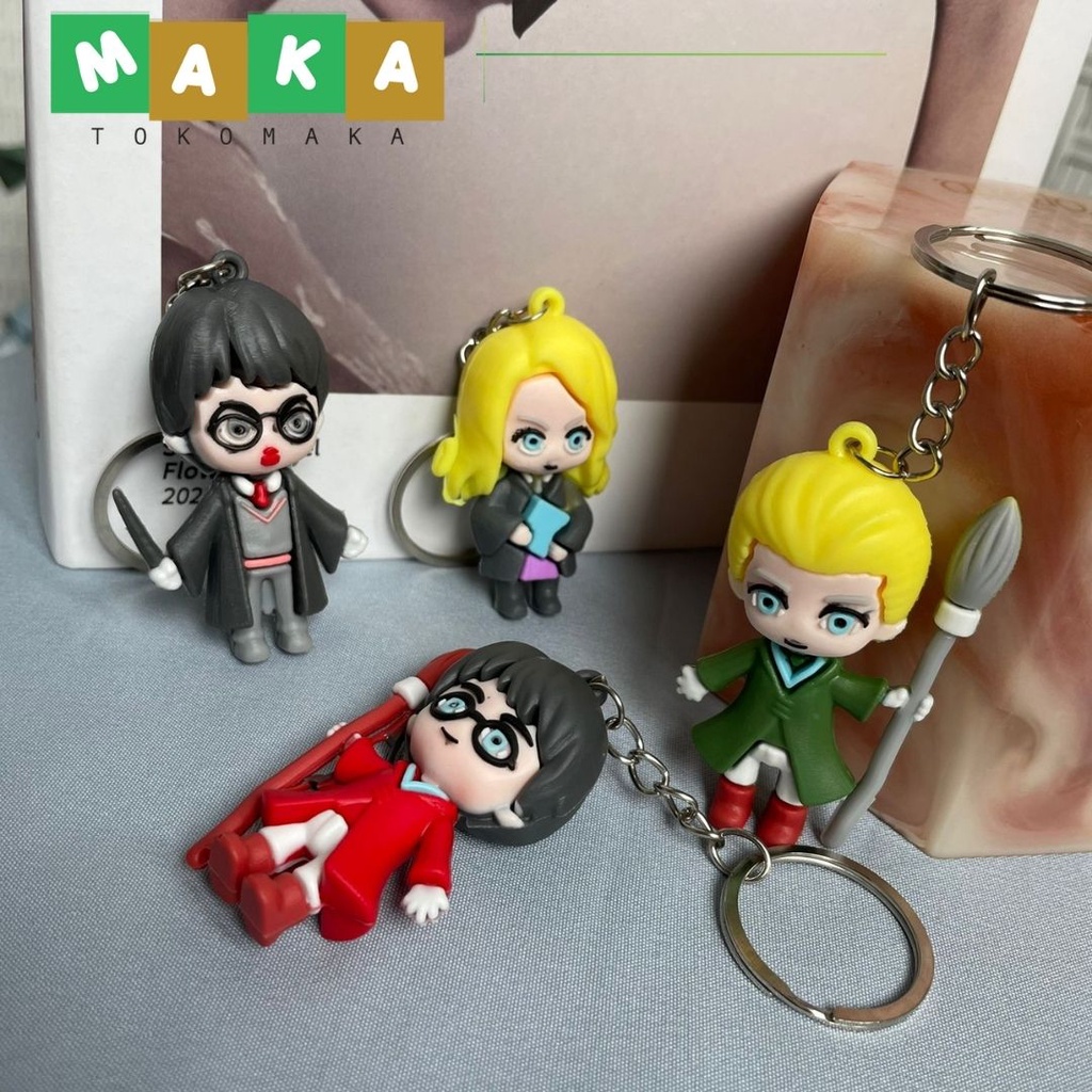 gantungan kunci karakter harry potter aksesoris tas keychain harry potter