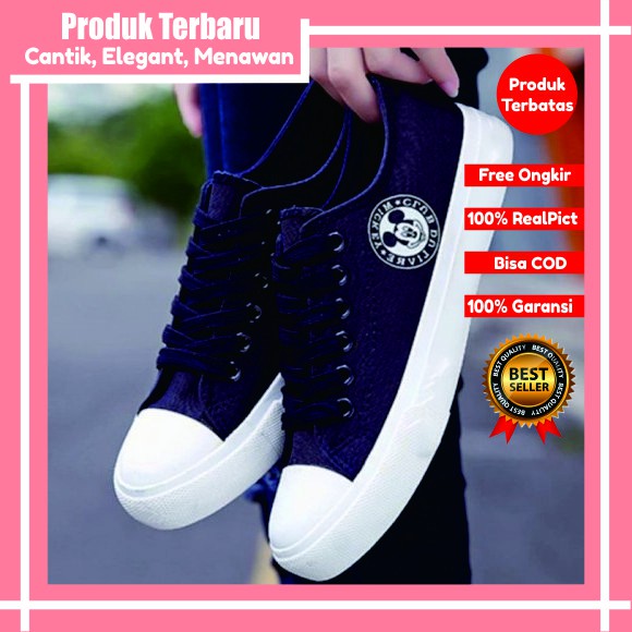 sepatu kets wanita murah Sneakers Import YS07 Navi