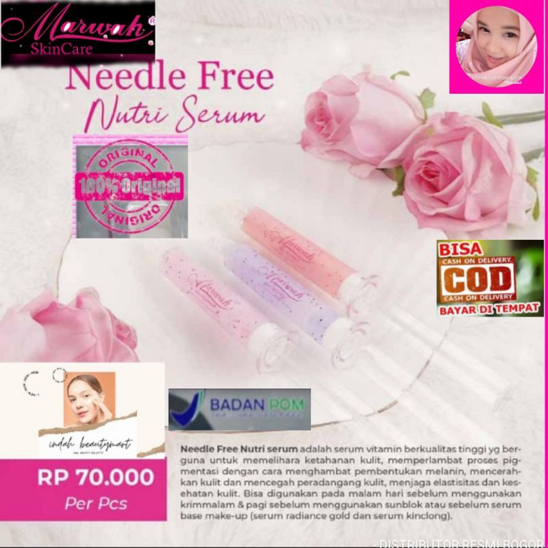 ORIGINAL PAKET PLATINUM MARWAH / ECER / KRIM MALAM PLATINUM / KRIM SIANG PLATINUM / SABUN CUCI MUKA / FACIAL WASH NORMAL / TONER / SKINCARE TERLARIS AMAN HALAL BPOM / PALING AMPUH CEPAT MENCERAHKAN KULIT NORMAL  FREE GIFT DISTRIBUTOR RESMI / OPEN RESELLER-Serum NUTRI Marwah