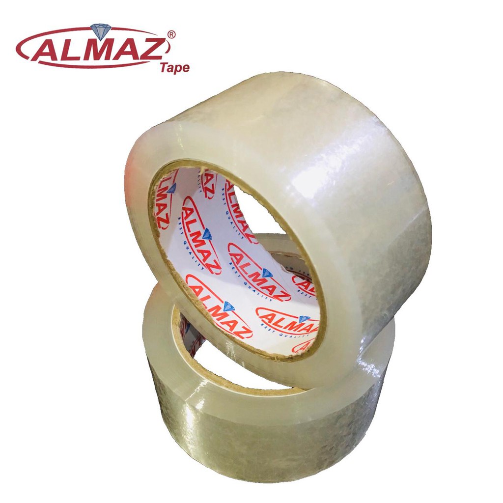 

Lakban Bening ALMAZ 45mm X 90 YARD / 100 YARD Lakban Super Bening Dan Super Lengket Berkwalitas