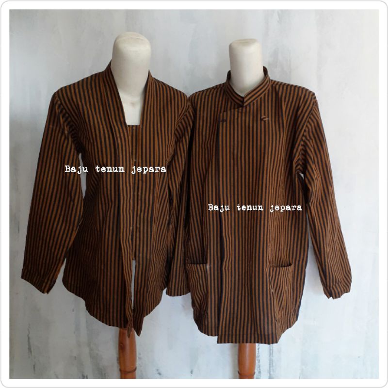 couple lurik baju tenun lurik jepara baju tenun jepara lurik sorjan lurik kebaya lurik  Cp24