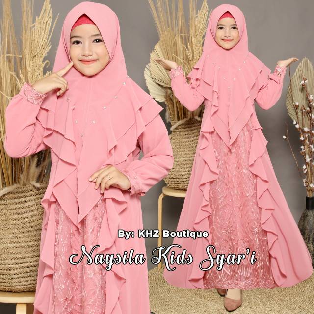 Naysila syari kids / gamis anak syari by KHZ BOUTIQUE