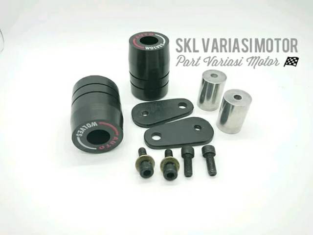 SATU SETT FRAME SLIDER AGNA NEW CB150R DAN OLD CB150R PLUS BRACKET