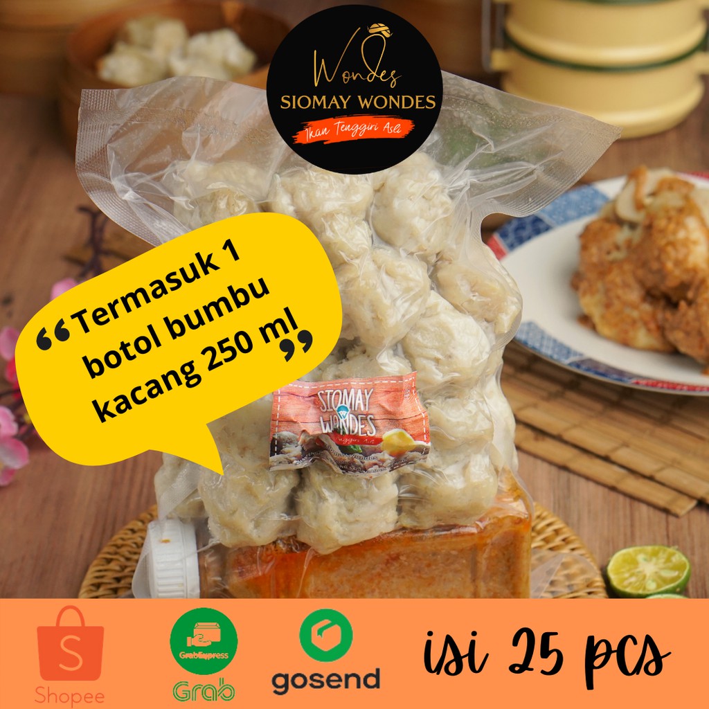 

SIOMAY IKAN TENGGIRI FROZEN ISI 25 PCS + BUMBU KACANG 1 BOTOL 250 ML