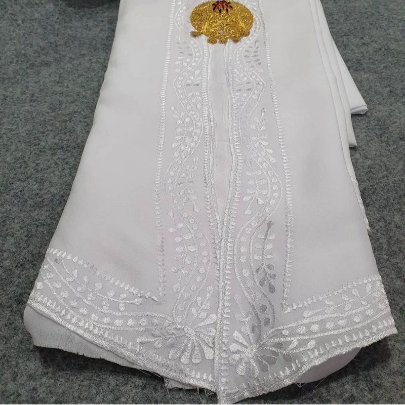 [kain] kebaya bordir putih /kain bordir bali /kebaya bali