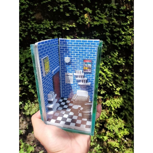 AQUARIUM MINI( bata biru) Akuarium Soliter Mini Kamar Kos Ikan Cupang Guppy Hias