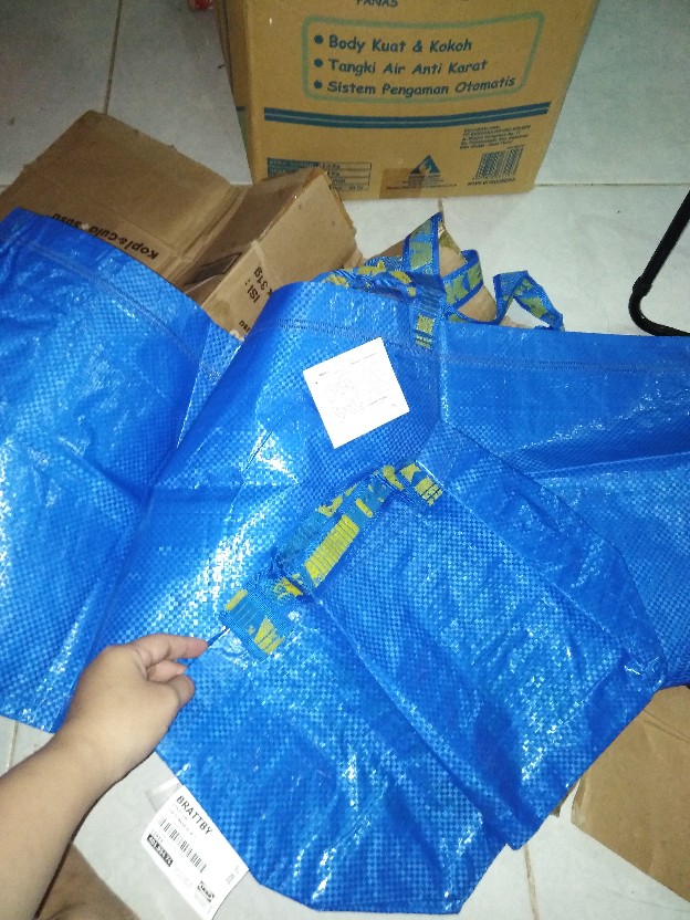 Tas Belanja / Kantong Belanja Kecil 27x27cm, Biru Br1509