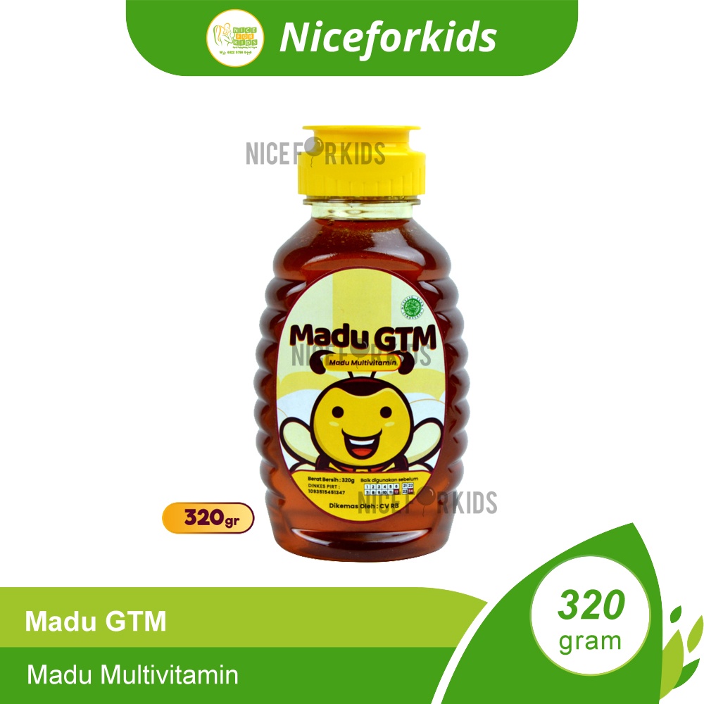 Madu GTM Penambah Nafsu Makan Anak 150gr / 320gr / Madu Murni untuk Anak  usia 1 tahun Suplemen Multivitamin Penambah Berat Badan Anak