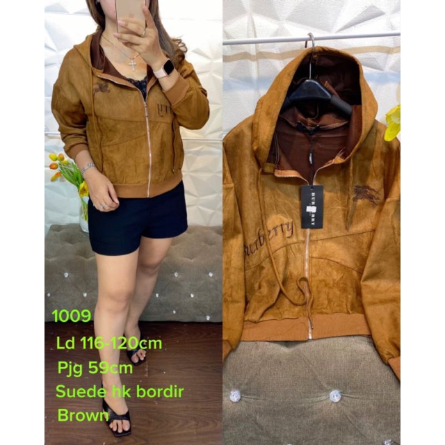 1009 jaket burber* suede