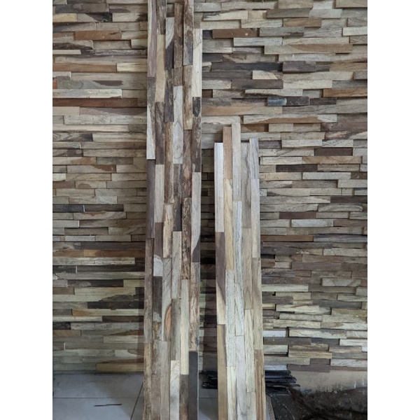 Kayu panel partisi jati