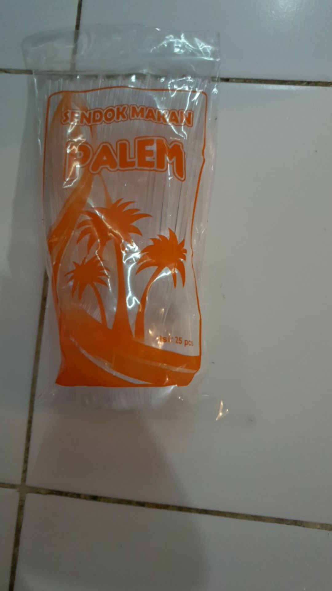 Sendok Makan Bening Merek Palem Harga 1 Pack Isi 25 Pcs