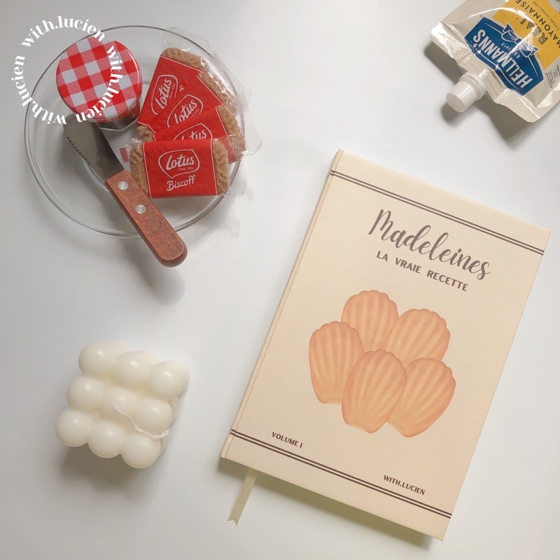 

• Madeleines Aesthetic Hardcover Book • with.lucien • notebook aesthetic