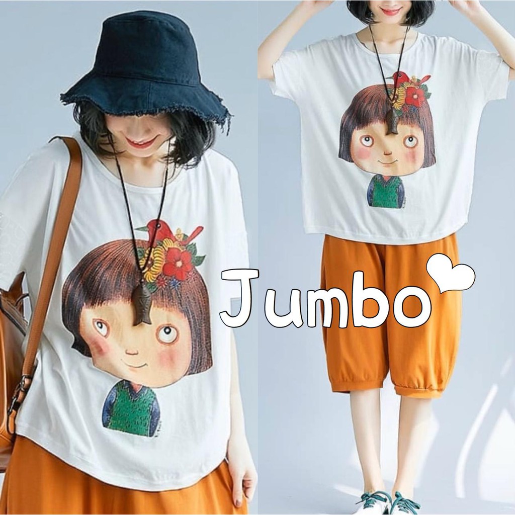 Damai fashion jakarta baju  atasan  KAOS JUMBO  big size 