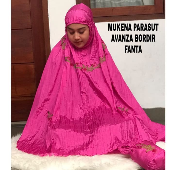 Mukena Parasut Bordir Avanza Pink Fanta
