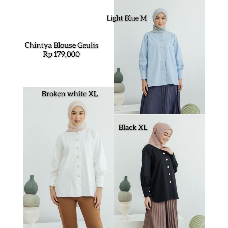 READY STOCK CHINTYA BLOUSE BY GEULIS