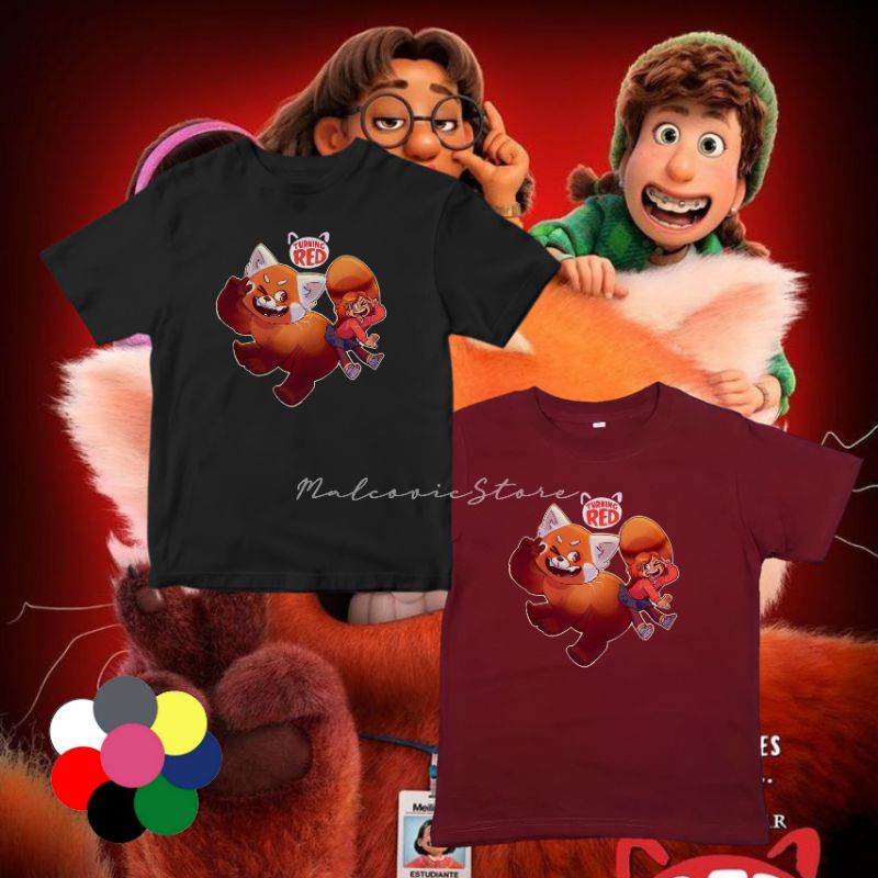 Kaos Turning Red Anak/Baju Turning Red Anak Usia 2-13 Tahun/Turning Red Baju Anak/Baju Kaos Turning 