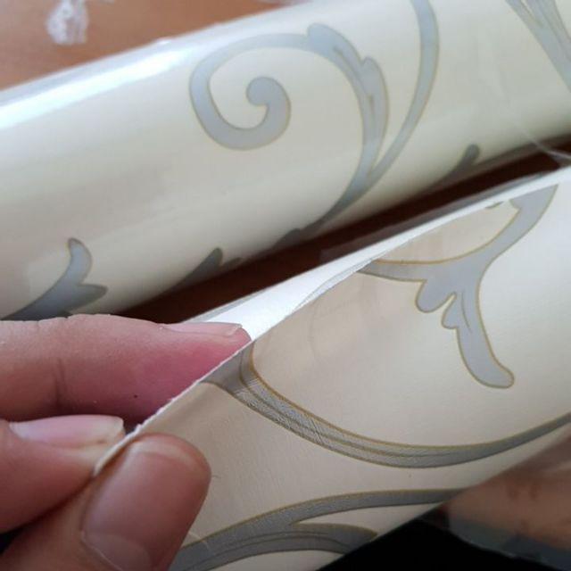 V013ls Wallpaper Sticker Ku Vintage Silver - Wallpaper Dinding