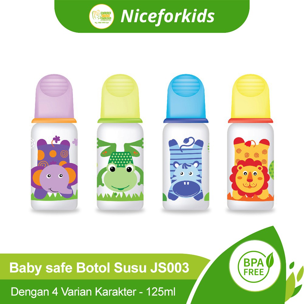 Baby Safe Botol Susu Bayi 125 ML JS003  Botol Susu BPA Free