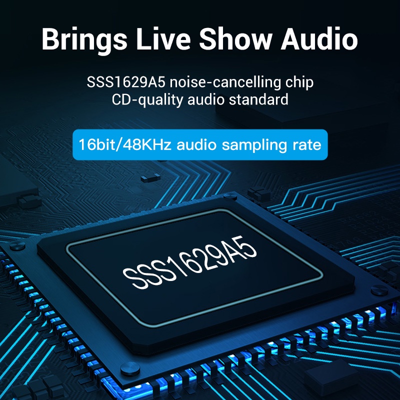 Vention USB Sound Card External Stereo Sound Adapter w/ Volume Control-5