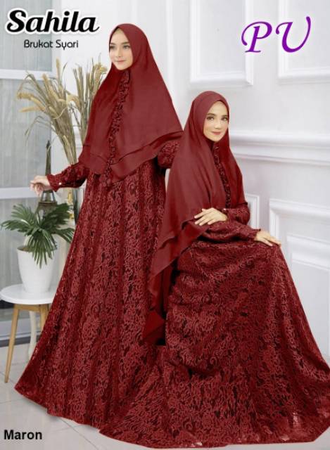 Gamis Pesta Muslimah Brukat Sahila Gamis Brukat Muslimah Pesta Kondanga