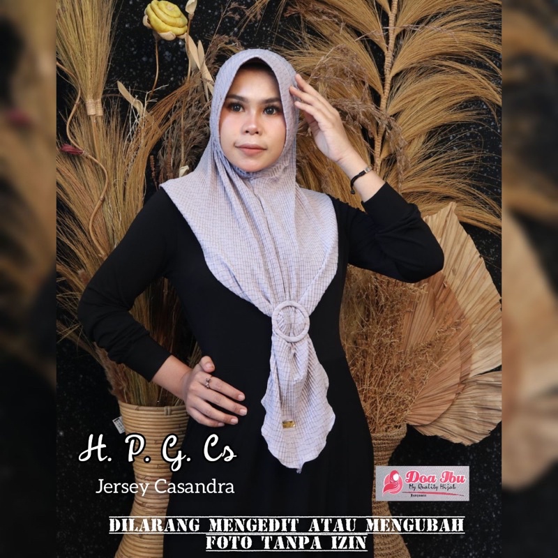 Hijab Gesper Hoodie Doa ibu