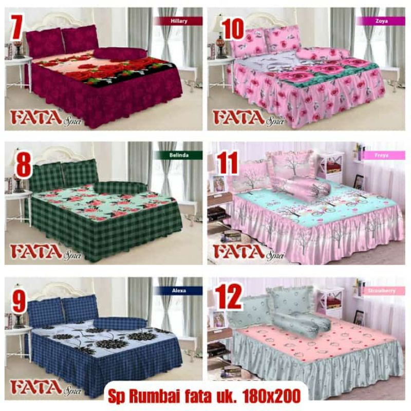 SPREI RUMBAI UKURAN 180x200 / NOMER 1 MERK FATA