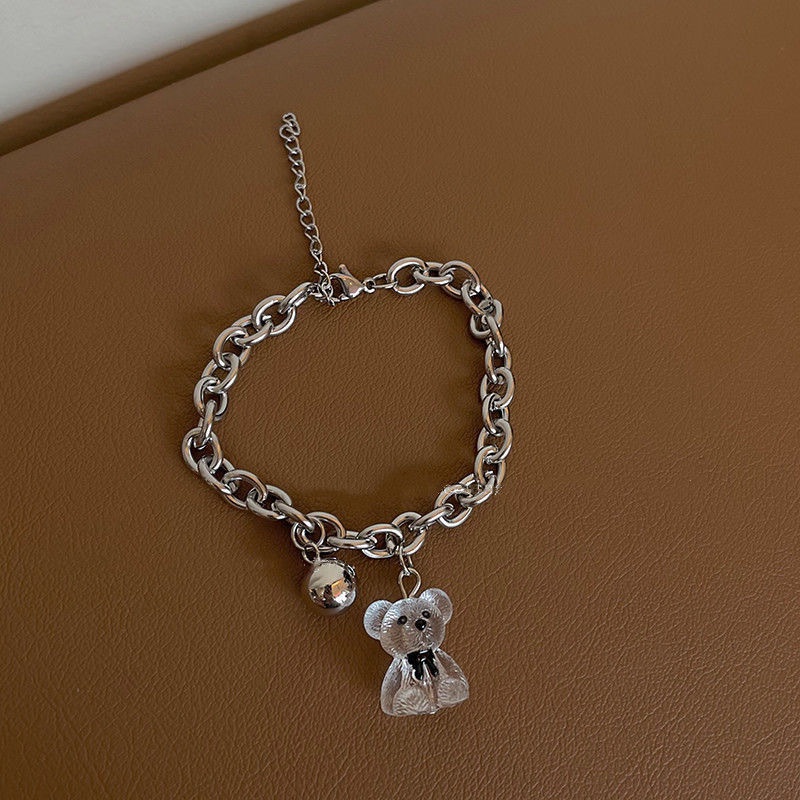 Gelang Tangan Transparan Motif Beruang Untuk Wanita / Musim Panas