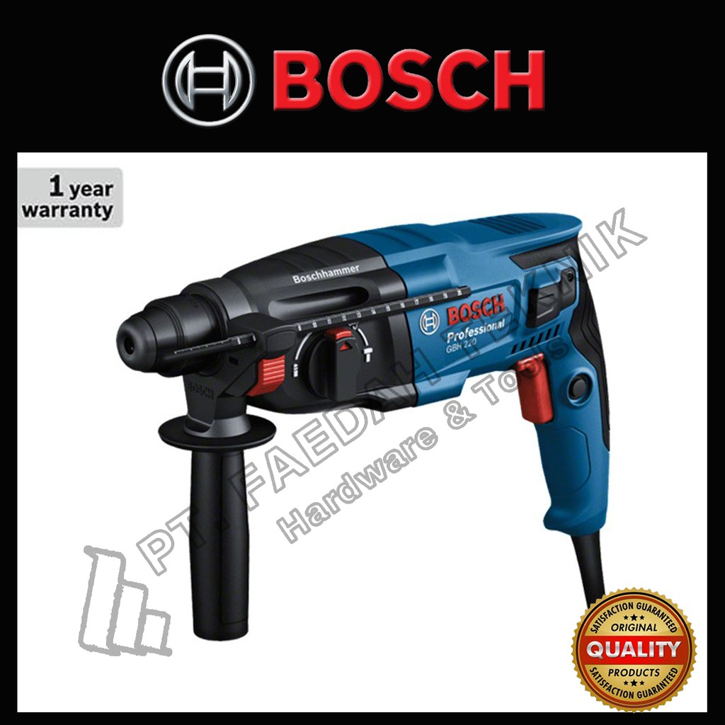 Bosch Rotary Hammer / Bor Beton Listrik 720Watt 2Joule GBH 220