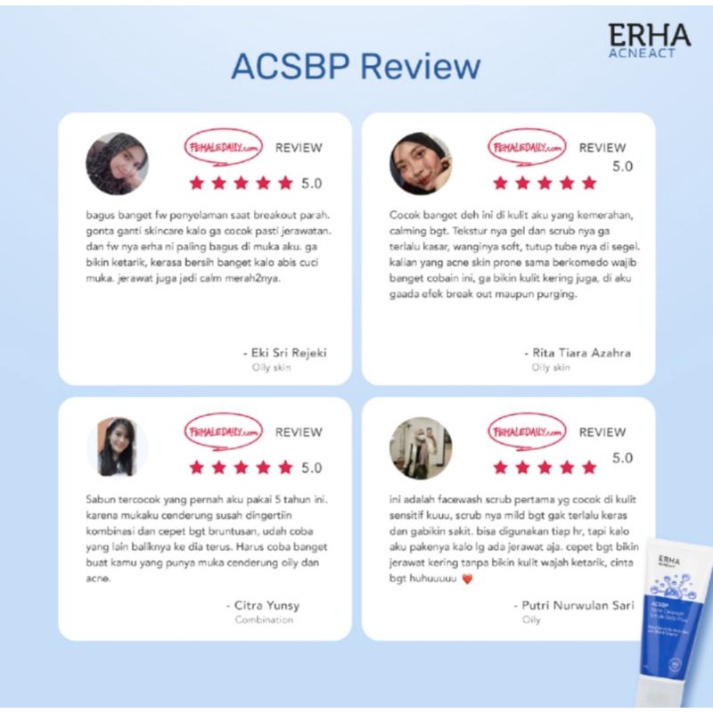 ERHA Acne Cleanser Scrub Beta Plus (ACSBP) 60g