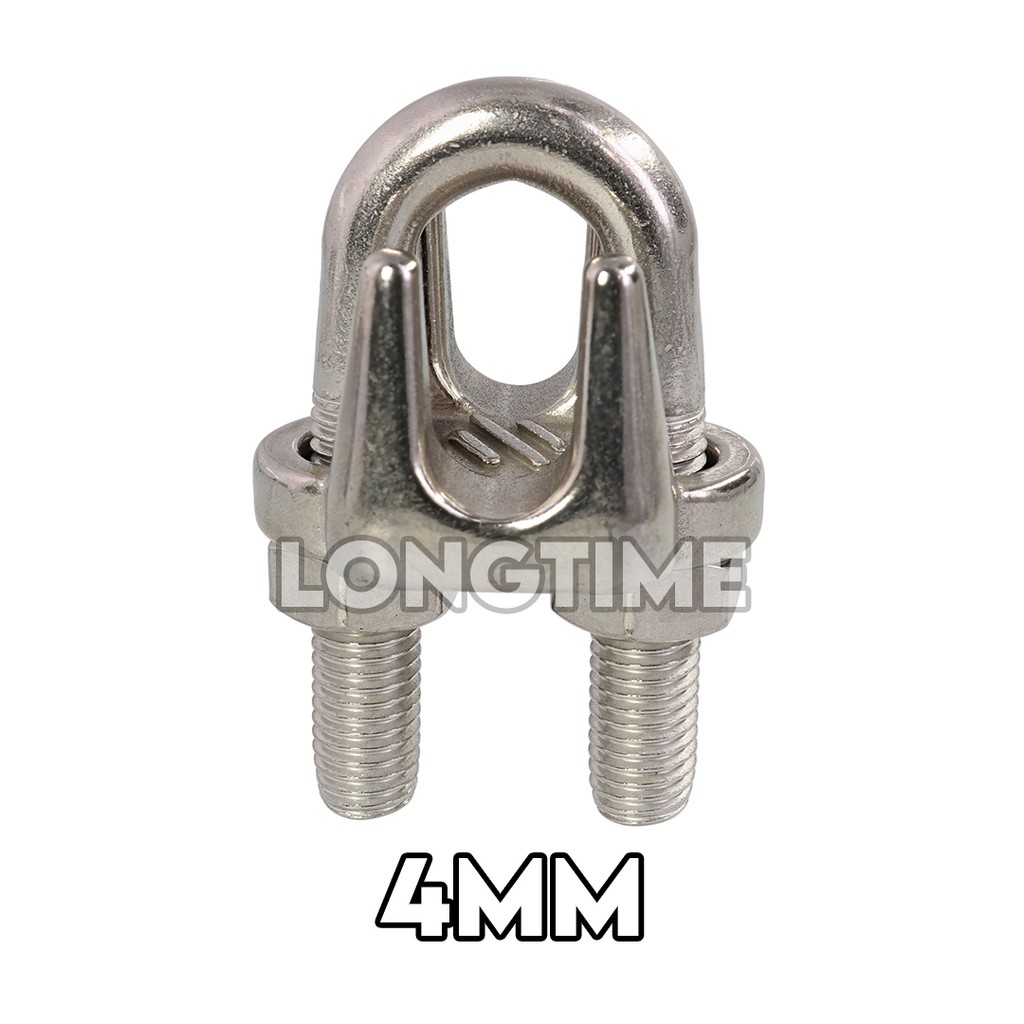 Klem Seling Stainless 304 Wire Rope Clip 4mm/ Kuku Macan / Wire Clip