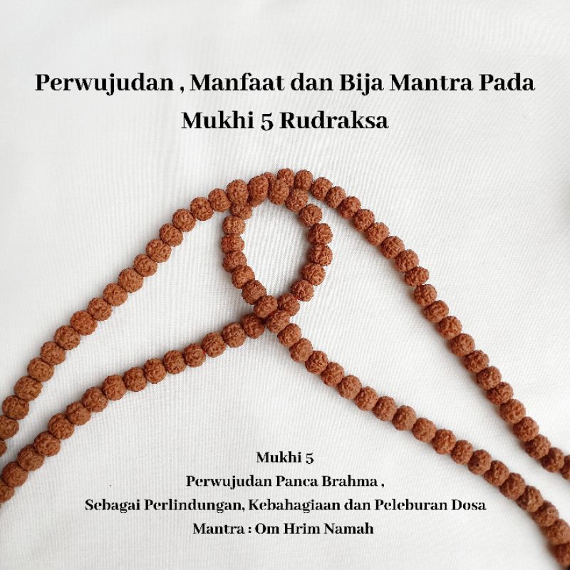 Kalung Rudraksa 108 Japamala / Kalung Genitri Khas Bali / Japamala Rudraksa / Kalung Rudraksha / Craft Dewata