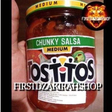 

Tostitos chuncky salsa medium saos tomat 439.9gr